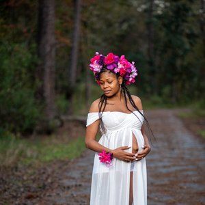 Lush Maternity or Bridal Shoot Flower Crown